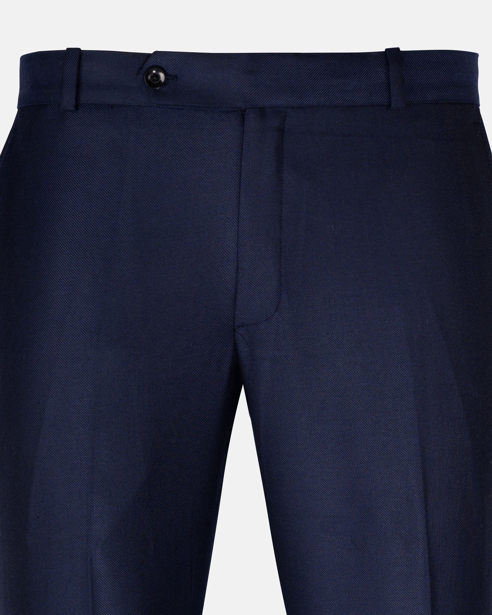 Cryon Navy Blue Formal Cotton Pant - John Ellies