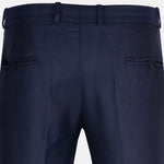 Cryon Navy Blue Formal Cotton Pant - John Ellies