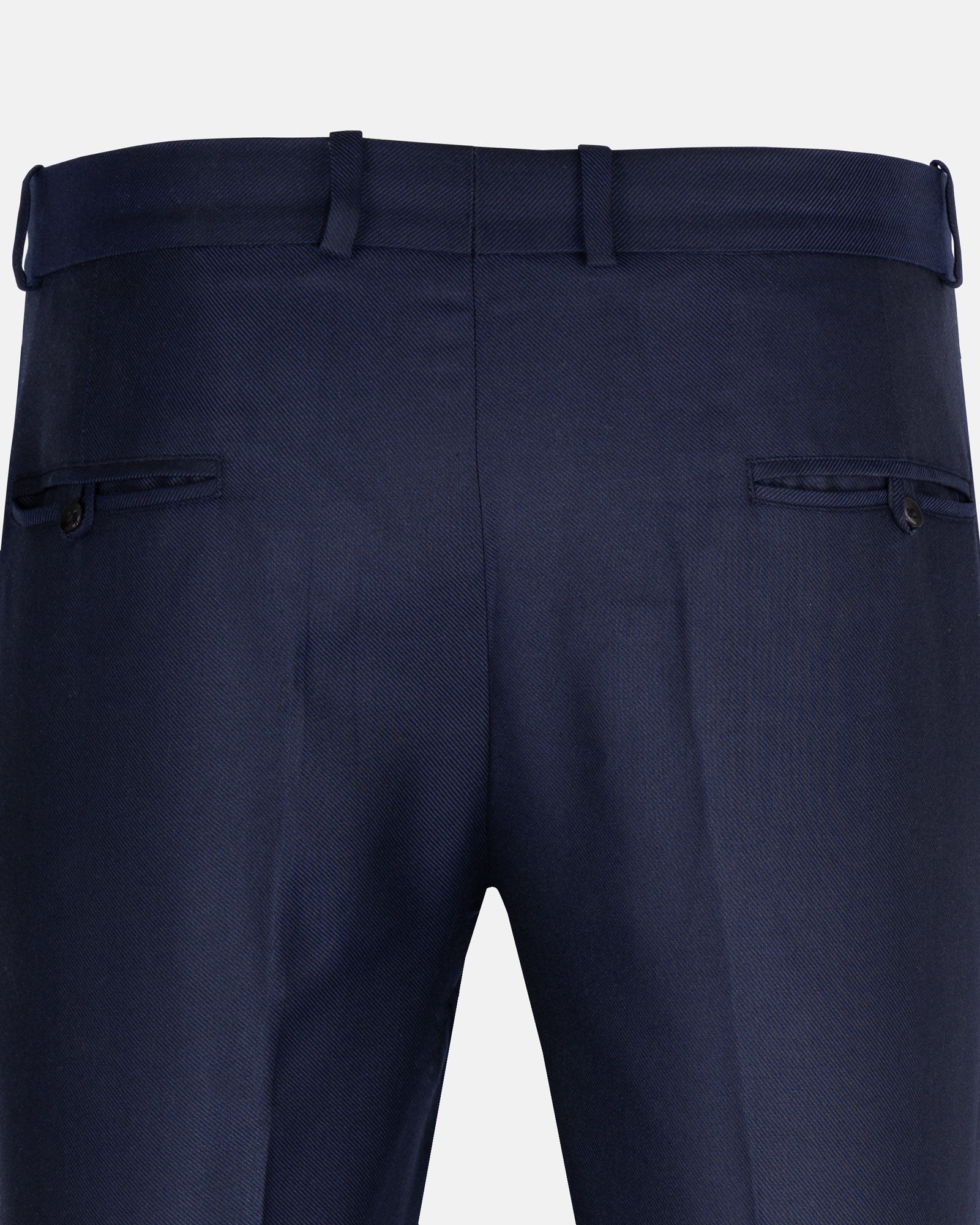 Cryon Navy Blue Formal Cotton Pant - John Ellies