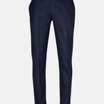 Cryon Navy Blue Formal Cotton Pant - John Ellies