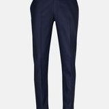 Cryon Navy Blue Formal Cotton Pant - John Ellies