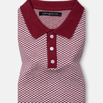 Welbern Red And White Cotton Polo T-Shirt - John Ellies