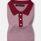 Welbern Red And White Cotton Polo T-Shirt - John Ellies