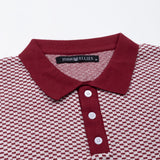 Welbern Red And White Cotton Polo T-Shirt - John Ellies