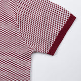 Welbern Red And White Cotton Polo T-Shirt - John Ellies