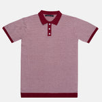 Welbern Red And White Cotton Polo T-Shirt - John Ellies