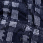 Aztec Navy Giza Cotton Checked Printed Shirt - John Ellies