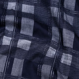 Aztec Navy Giza Cotton Checked Printed Shirt - John Ellies