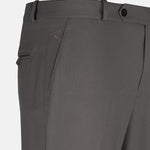 Cryon Brown Formal Cotton Stretchable Pant - John Ellies