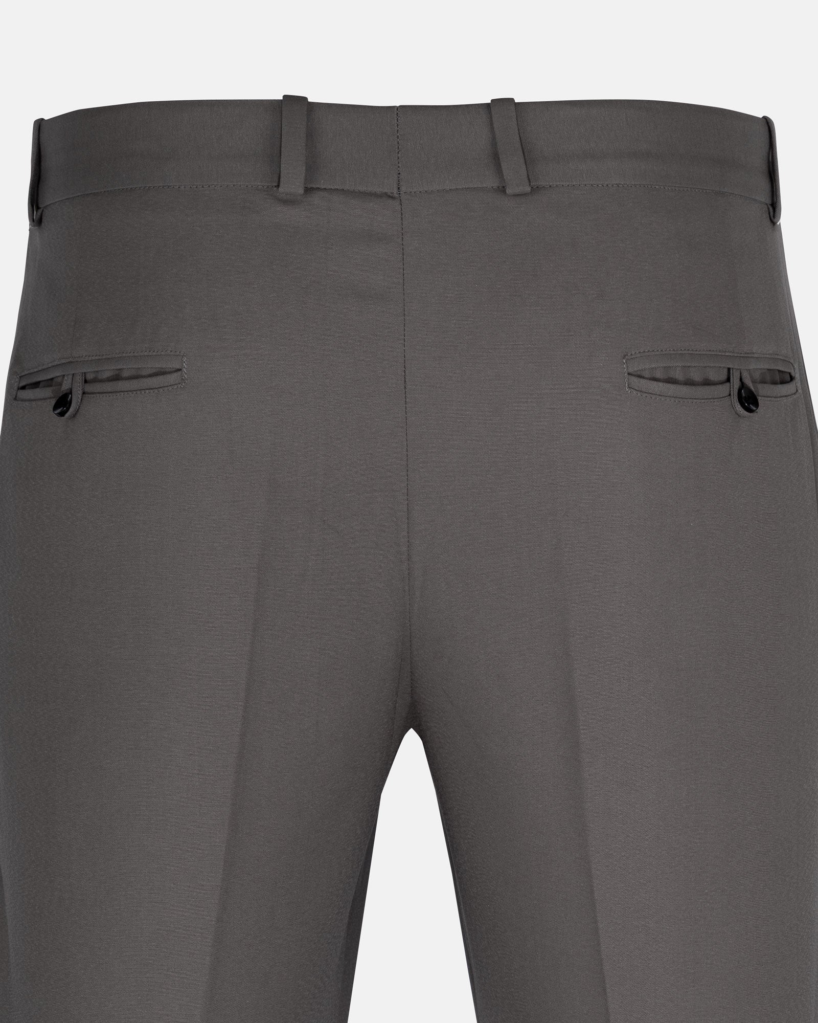 Cryon Brown Formal Cotton Stretchable Pant - John Ellies