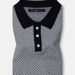 Welbern Black And White Cotton Polo T-Shirt - John Ellies