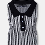 Welbern Black And White Cotton Polo T-Shirt - John Ellies