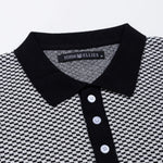 Welbern Black And White Cotton Polo T-Shirt - John Ellies