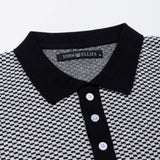 Welbern Black And White Cotton Polo T-Shirt - John Ellies
