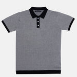 Welbern Black And White Cotton Polo T-Shirt - John Ellies