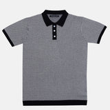 Welbern Black And White Cotton Polo T-Shirt - John Ellies