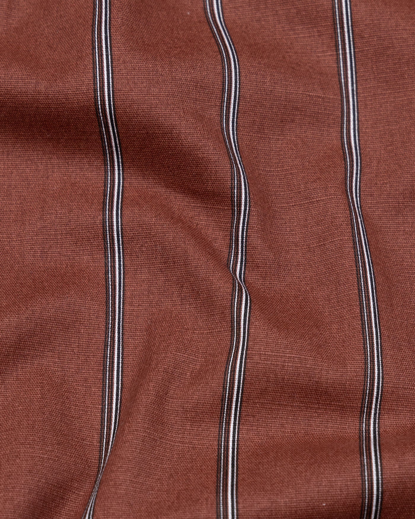 Verdant Maroon Stripe Giza Cotton Shirt - John Ellies