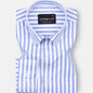 Strifox Blue Stripe Oxford Cotton Shirt - John Ellies