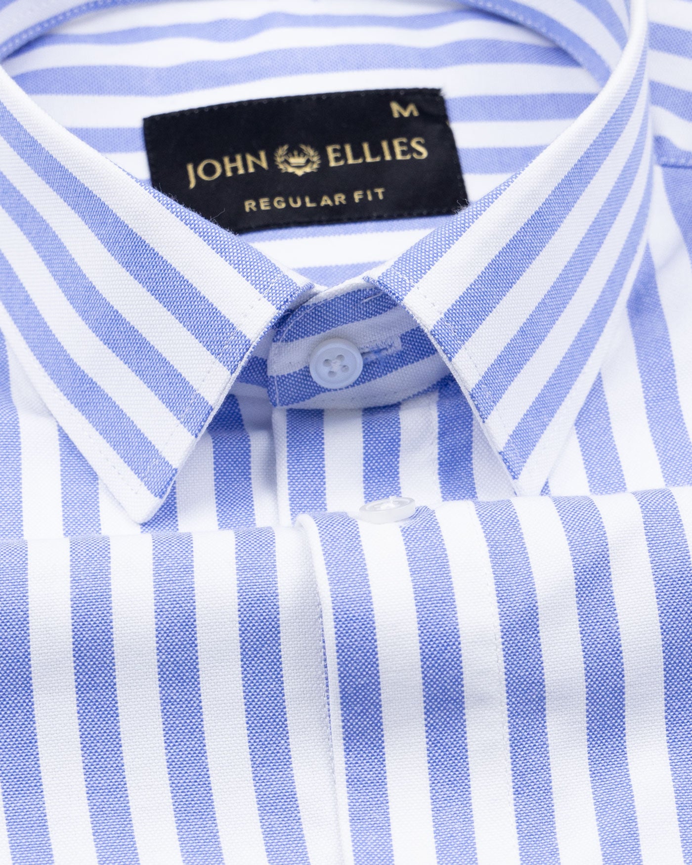 Strifox Blue Stripe Oxford Cotton Shirt - John Ellies