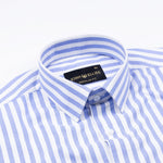 Strifox Blue Stripe Oxford Cotton Shirt - John Ellies