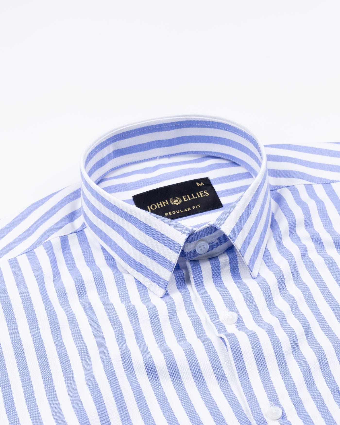 Strifox Blue Stripe Oxford Cotton Shirt - John Ellies