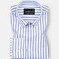 Strifox Grey Stripe Oxford Cotton Shirt - John Ellies