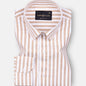 Strifox Brown Stripe Oxford Cotton Shirt - John Ellies