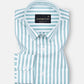Strifox Green Stripe Oxford Cotton Shirt - John Ellies