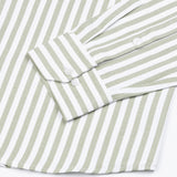 Strifox Olive Stripe Oxford Cotton Shirt - John Ellies