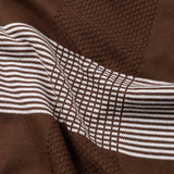 Welbern Brown Stripes Cotton Polo T-Shirt - John Ellies