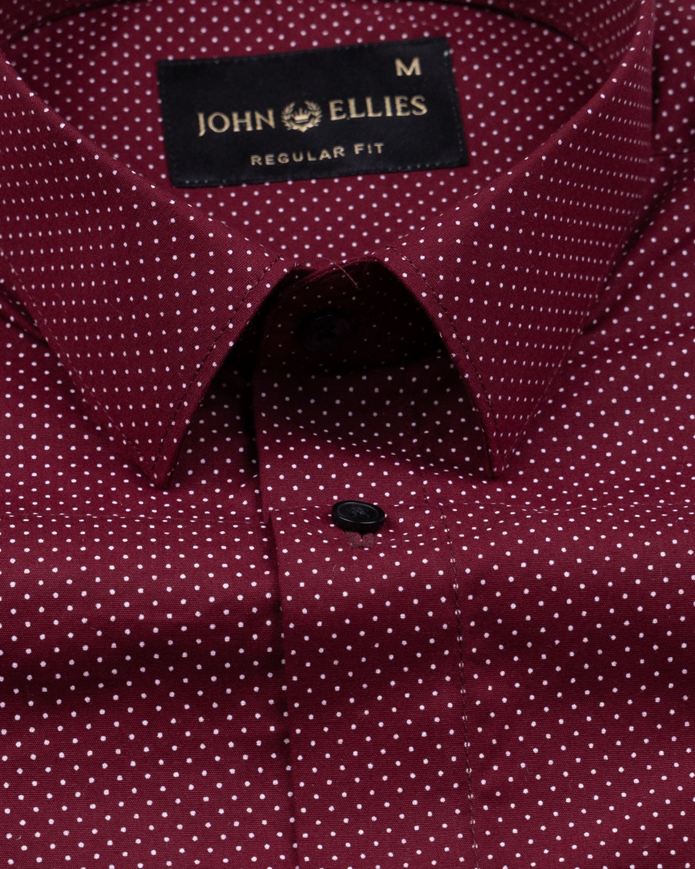 Dottedcharm Crimson Pink Giza Cotton Printed Shirt - John Ellies