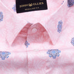 Florence Pink Giza Cotton Printed Shirt - John Ellies