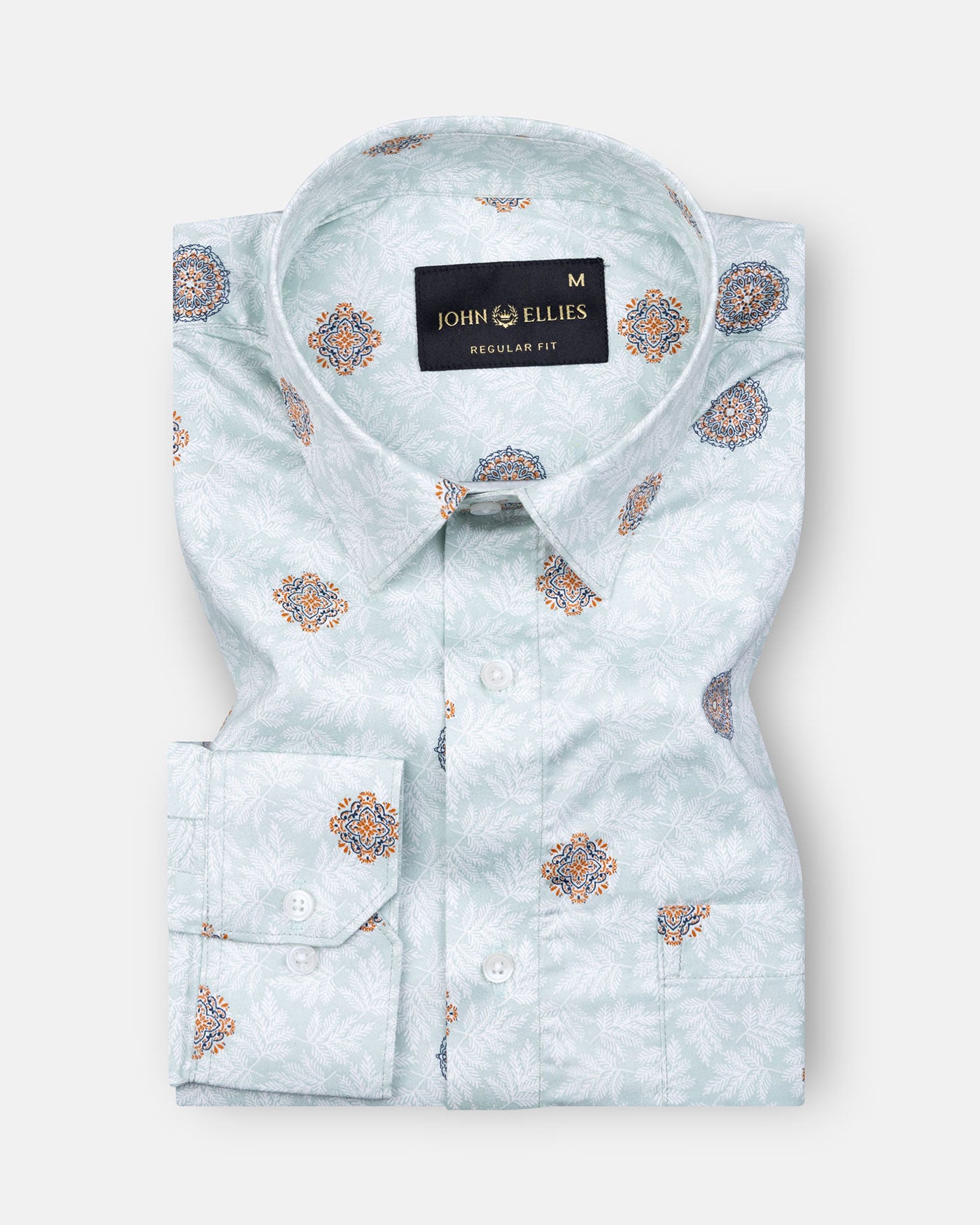 Florence Green Giza Cotton Printed Shirt - John Ellies