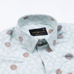 Florence Green Giza Cotton Printed Shirt - John Ellies