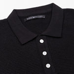 Welbern Black Cotton Polo T-Shirt - John Ellies