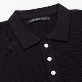 Welbern Black Cotton Polo T-Shirt - John Ellies