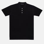Welbern Black Cotton Polo T-Shirt - John Ellies