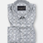 Florence Olive Giza Cotton Printed Shirt - John Ellies