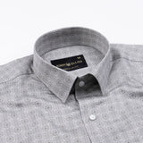 Florence Grey Giza Cotton Printed Shirt - John Ellies