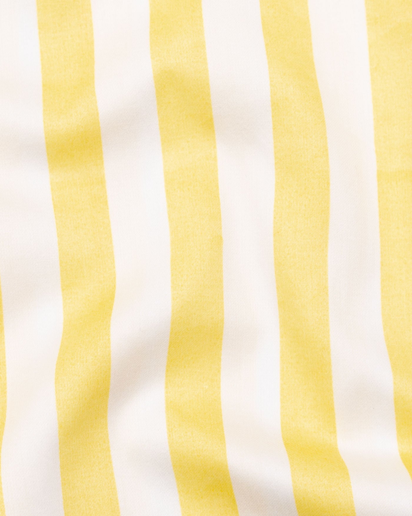 Luxline Yellow with White Stripe Giza Cotton Shirt - John Ellies