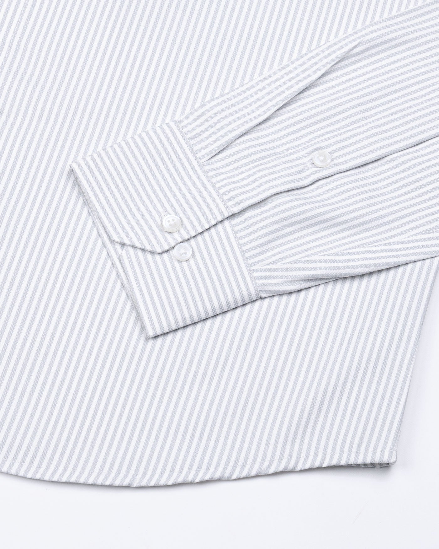 Luxline Silver Stripe Oxford Cotton Shirt - John Ellies