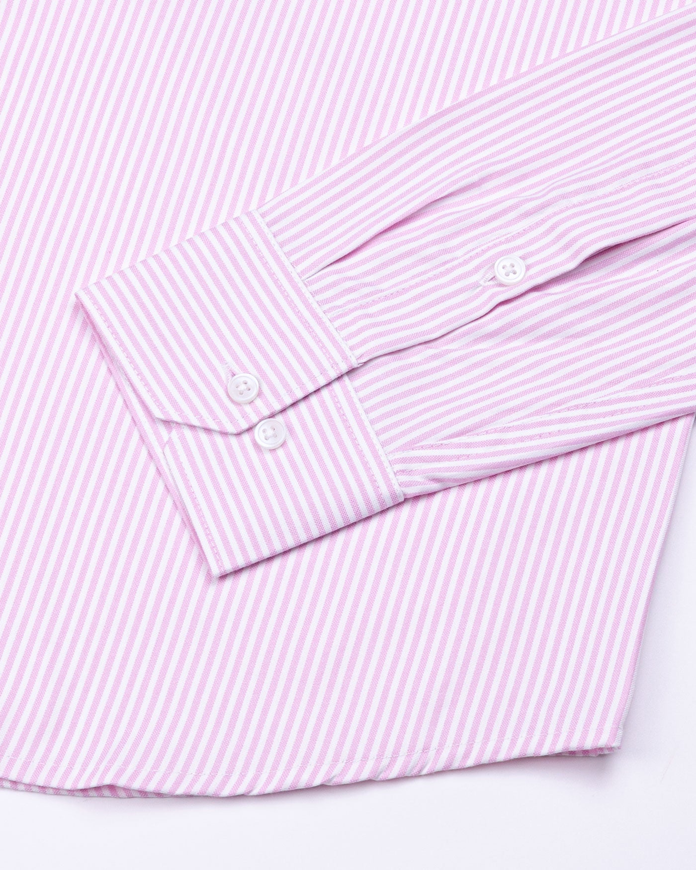 Luxline Pink Stripe Oxford Cotton Shirt - John Ellies