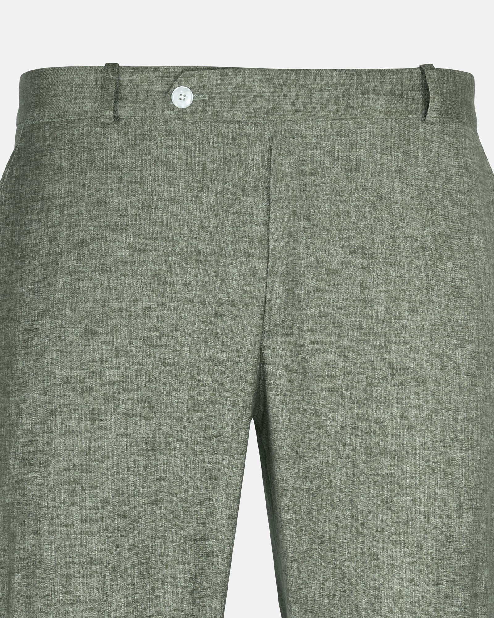 Motryx Green Linen Plain Formal Pant - John Ellies