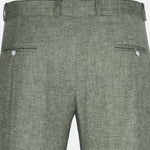 Motryx Green Linen Plain Formal Pant - John Ellies