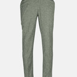Motryx Green Linen Plain Formal Pant - John Ellies