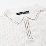 Austen White Cotton Polo T-Shirt - John Ellies