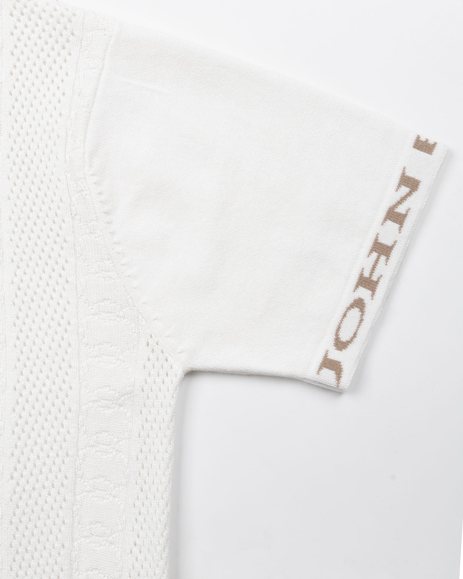 Austen White Cotton Polo T-Shirt - John Ellies