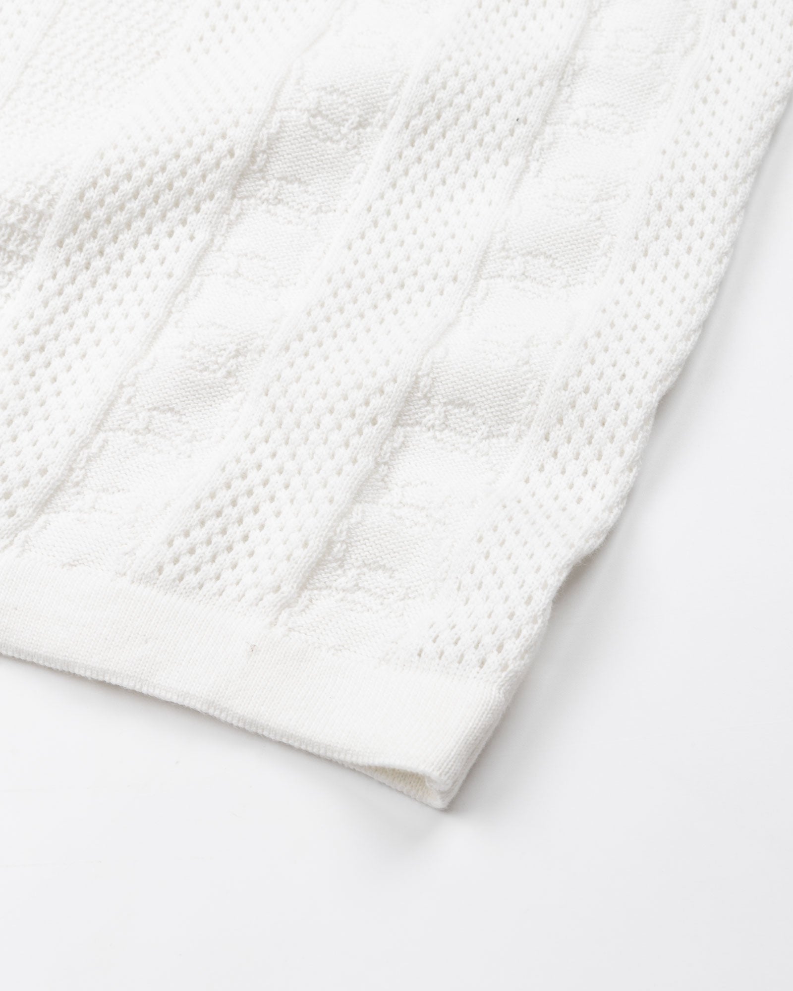 Austen White Cotton Polo T-Shirt - John Ellies