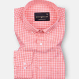 Weavex Pink Check Button Down Polycotton Shirt