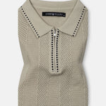 Austen Beige Cotton Polo T-Shirt - John Ellies